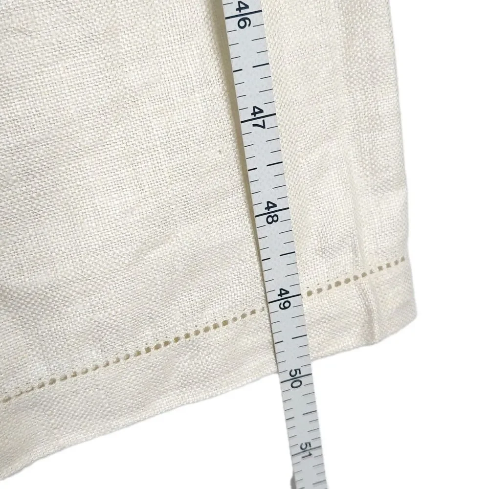 Vintage Stamped Cross Stitch Tablecloth Fruit Basket Linen 50x50 Unfinished DIY